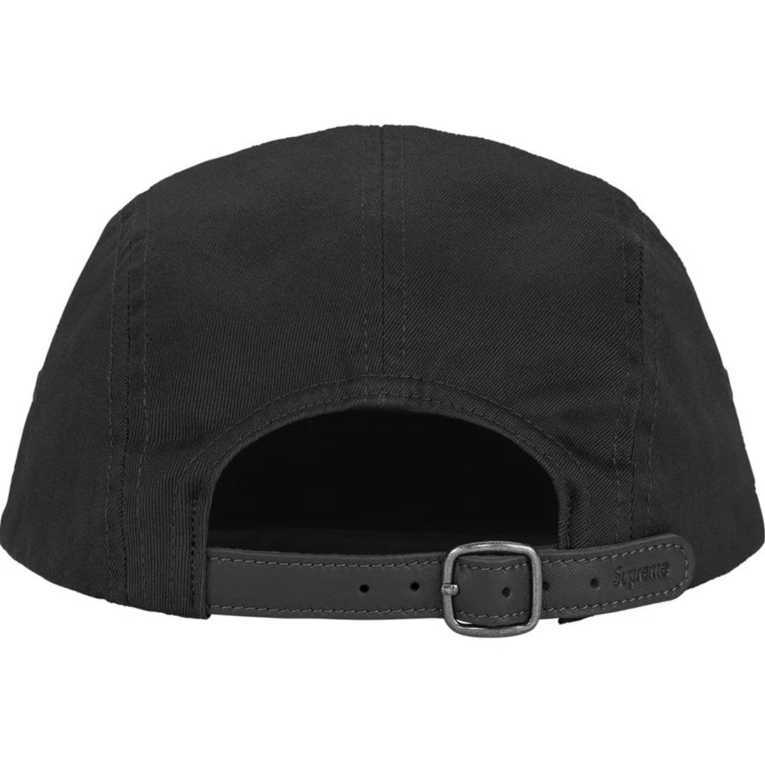 Supreme SS26 Washed Chino Twill Camp Cap- Black