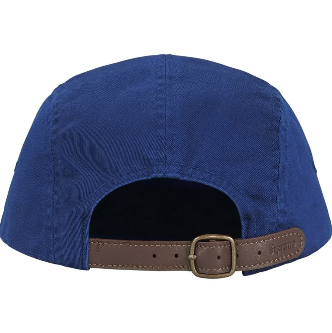 Supreme SS26 Washed Chino Twill Camp Cap- Blue