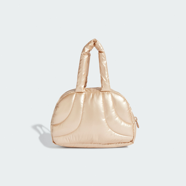 Adidas 愛迪達 Bowling Bag IY4095 女 手拿包 迷你保齡球包 金屬感 加厚提把 米棕