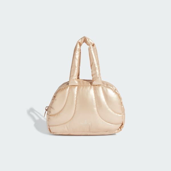 Adidas 愛迪達 Bowling Bag IY4095 女 手拿包 迷你保齡球包 金屬感 加厚提把 米棕