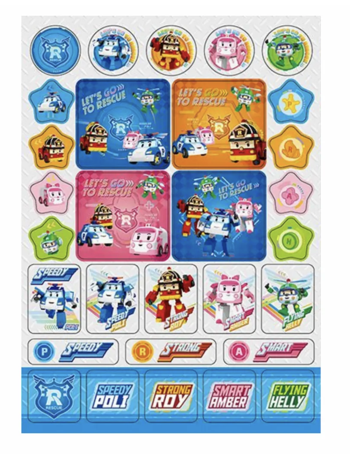 波力 Let's Go著色畫 -內附貼紙