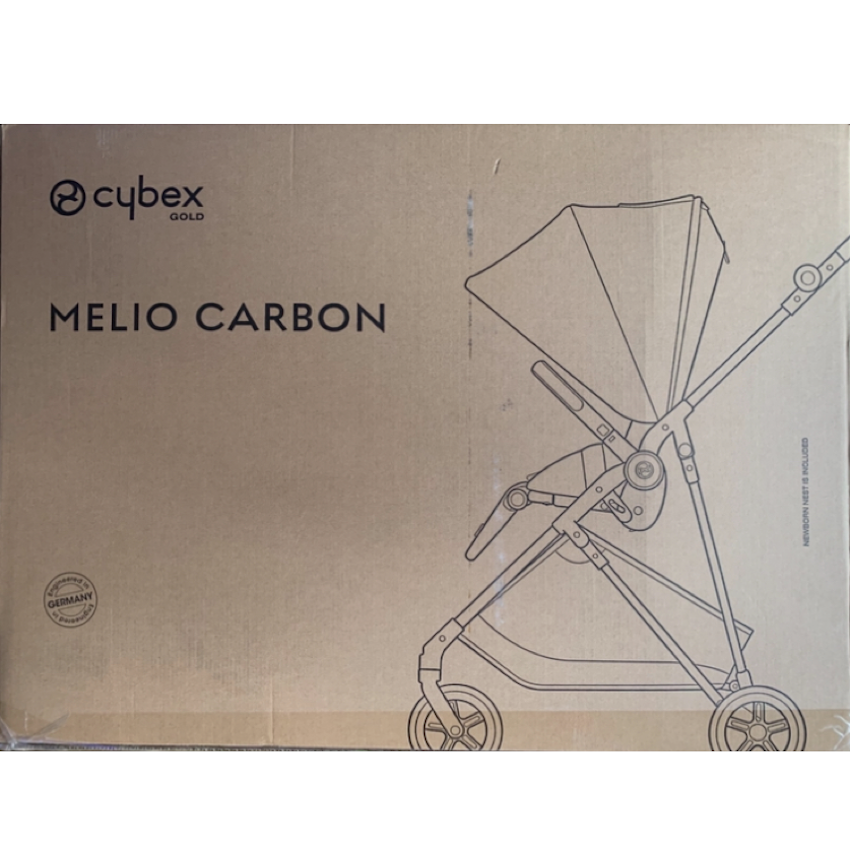 日本 2025 Cybex Melio Carbon 雙向嬰兒車 - Magic Black