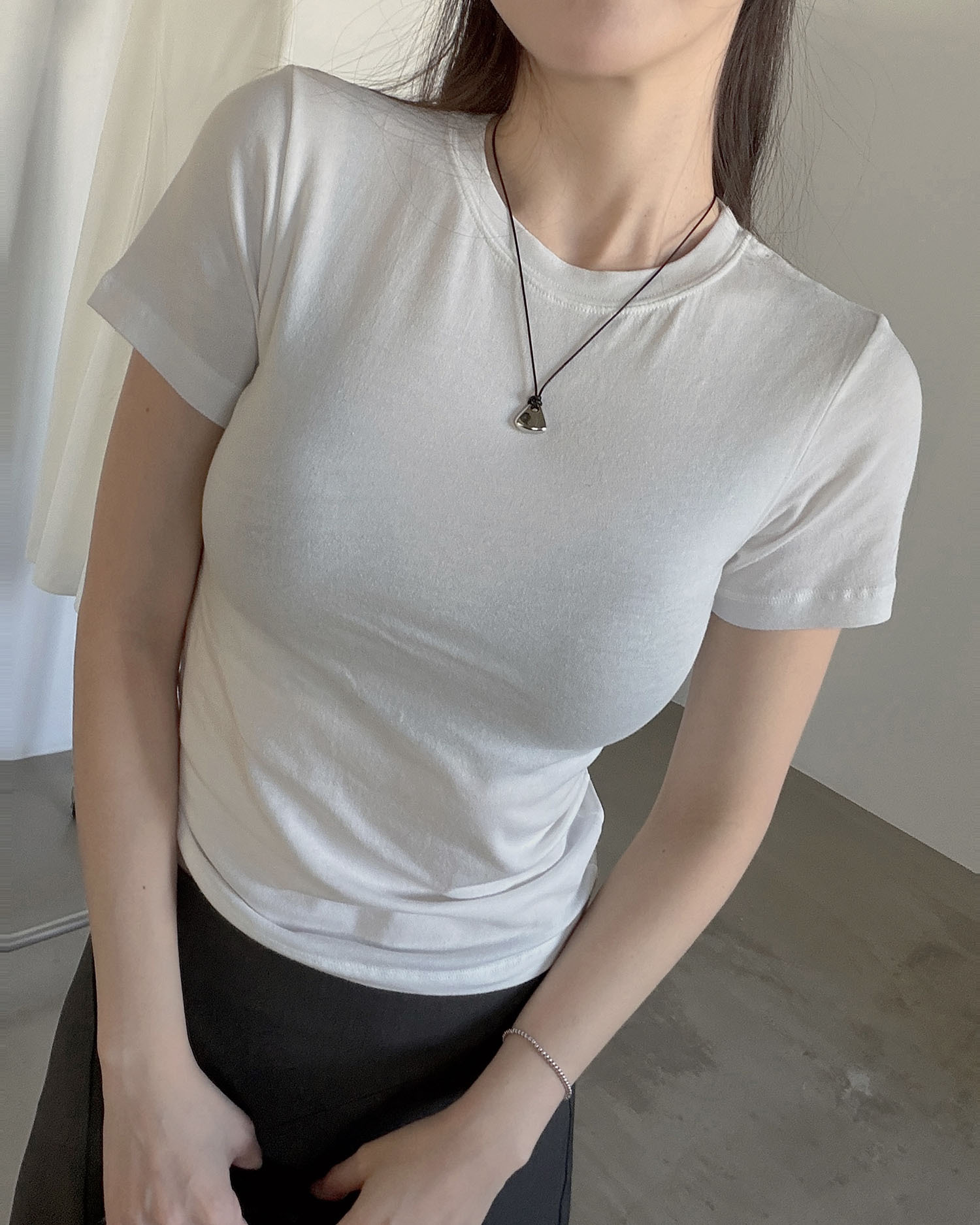 T3015 必囤4.0彈性棉TEE / 純白