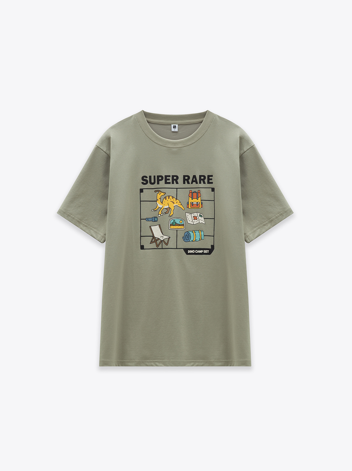 恐龍模型印花短TEE