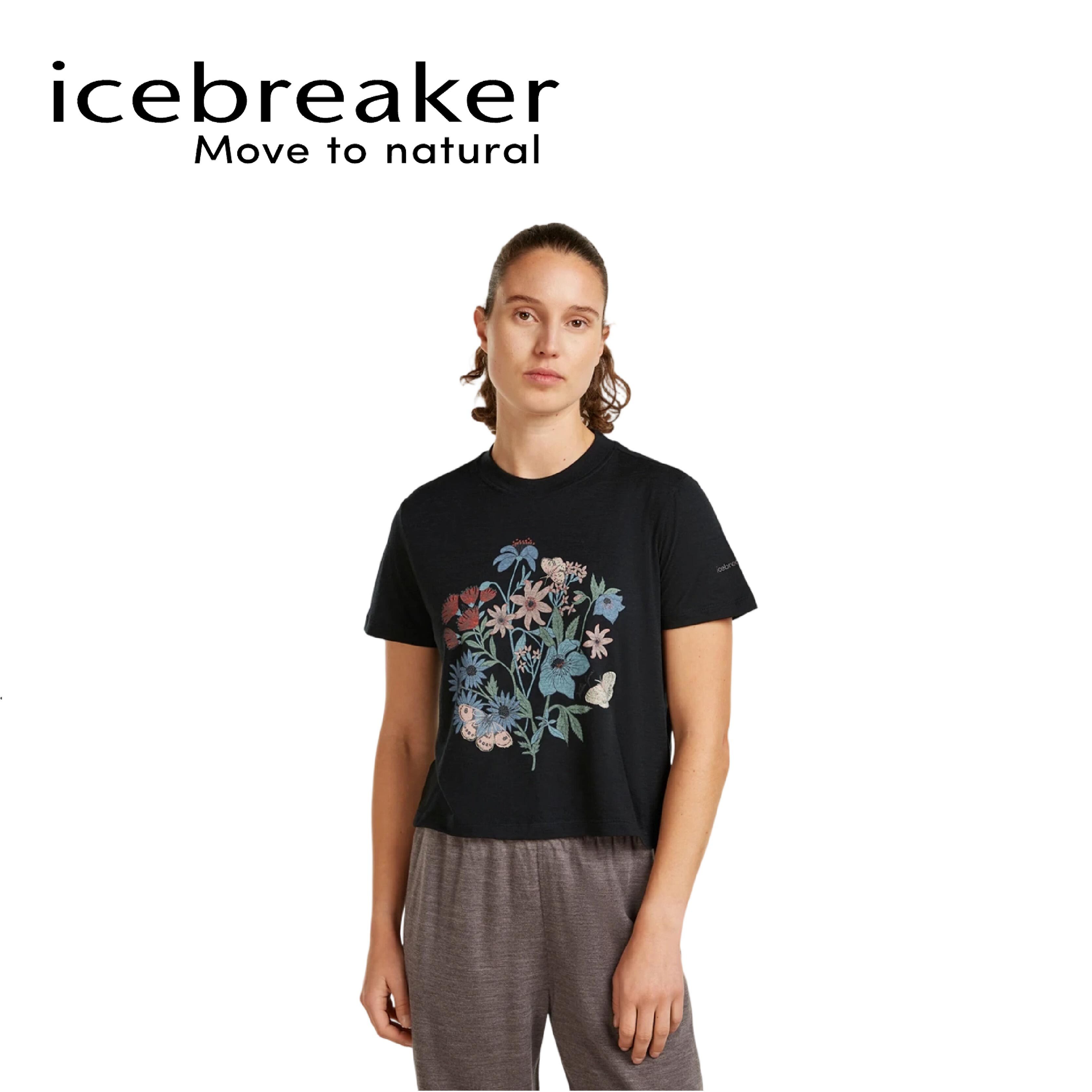 Icebreaker 紐西蘭 Tech Lite III圓領短版T 女款 (黑色) 10IB0A57FZ