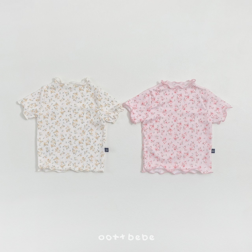 韓國🇰🇷OOTTBEBE 雛菊波浪邊上衣(XS-XL)