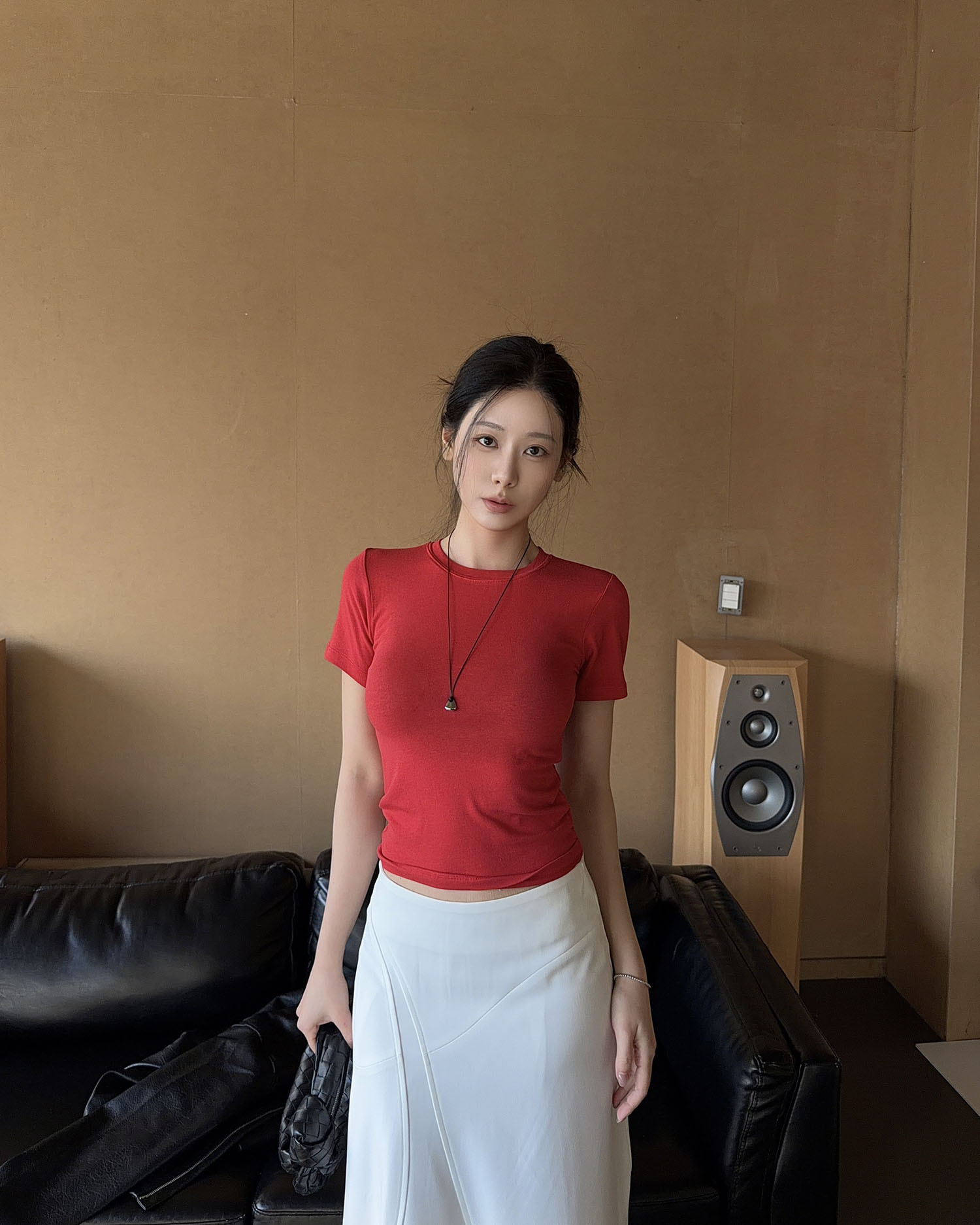 T3015 必囤4.0彈性棉TEE / 紅