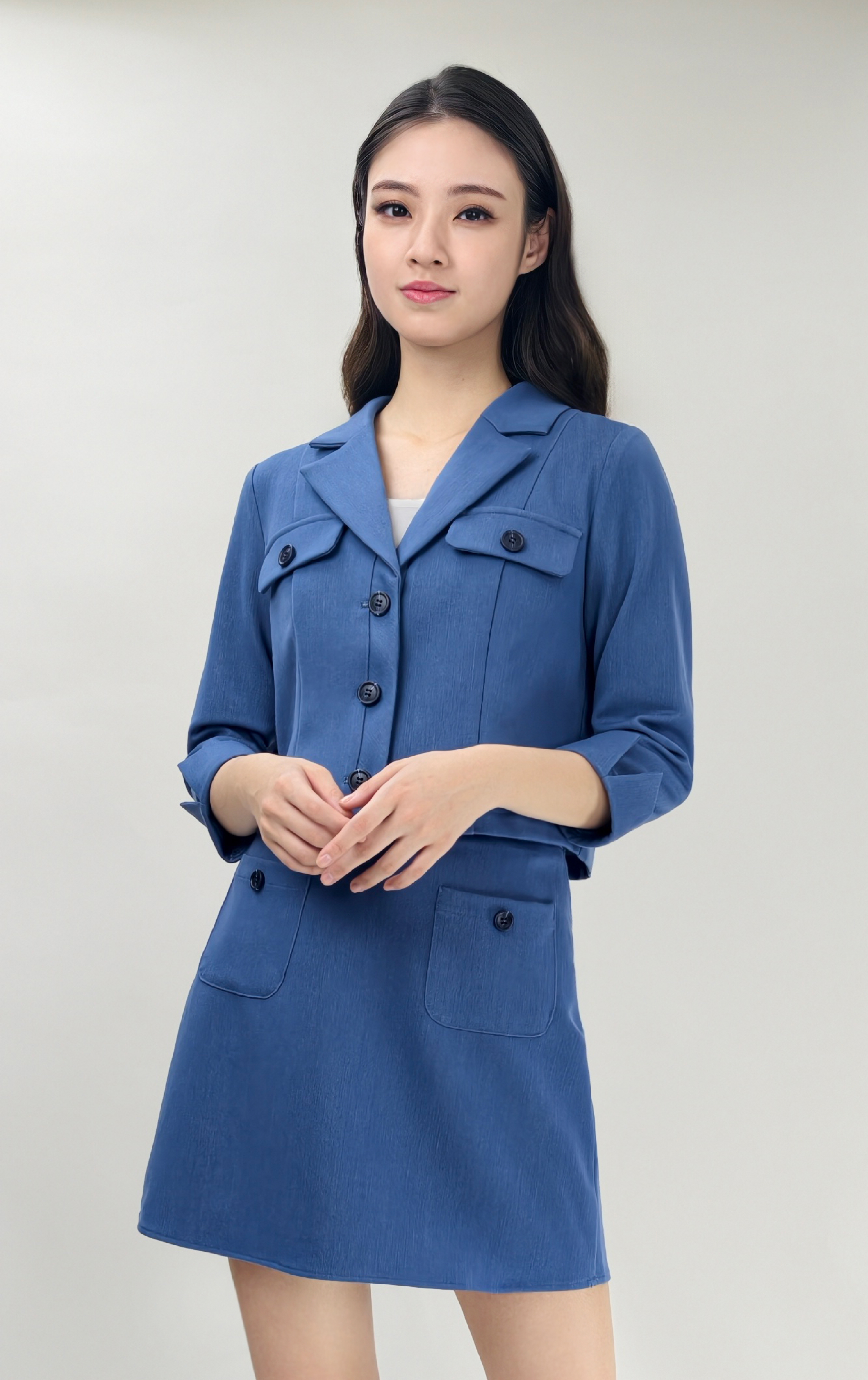 短版V領外套 JK0962