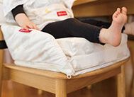 座墊摺疊後的高度