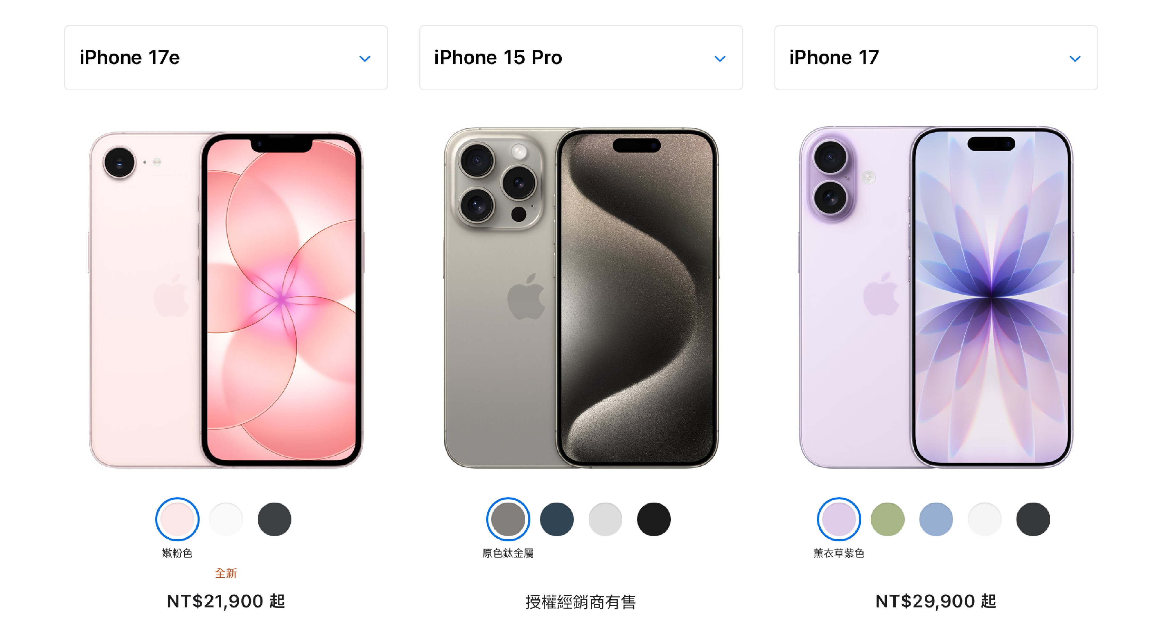 17e v.s. 15 Pro v.s. 17