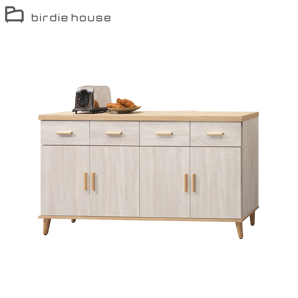 柏蒂家居-米諾5.4尺四門四抽餐櫃/電器收納櫃/碗盤櫃/置物矮櫃(下座)