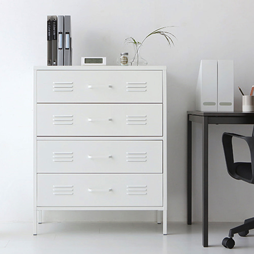 【AOTTO】北歐風80面寬鐵藝四層加高置物收納櫃(AC-7002W)