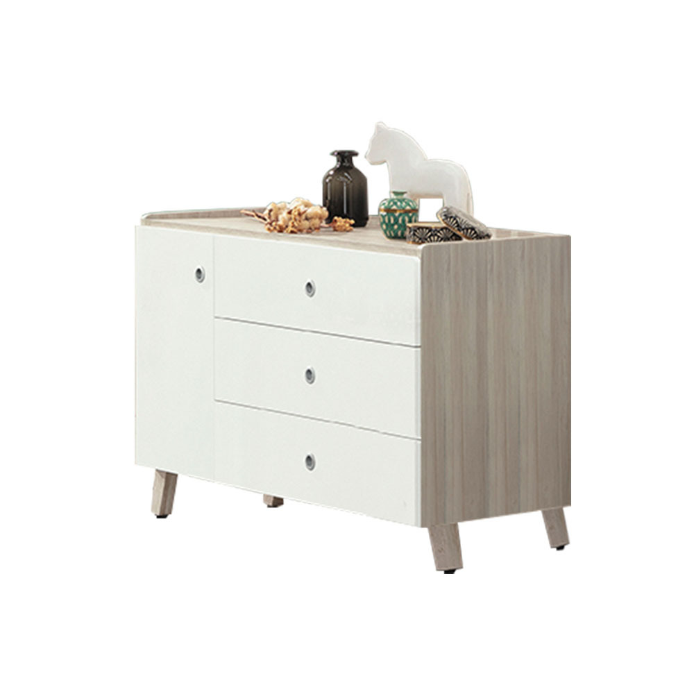 柏蒂家居-杰德4尺三斗櫃/三抽一門收納置物櫃