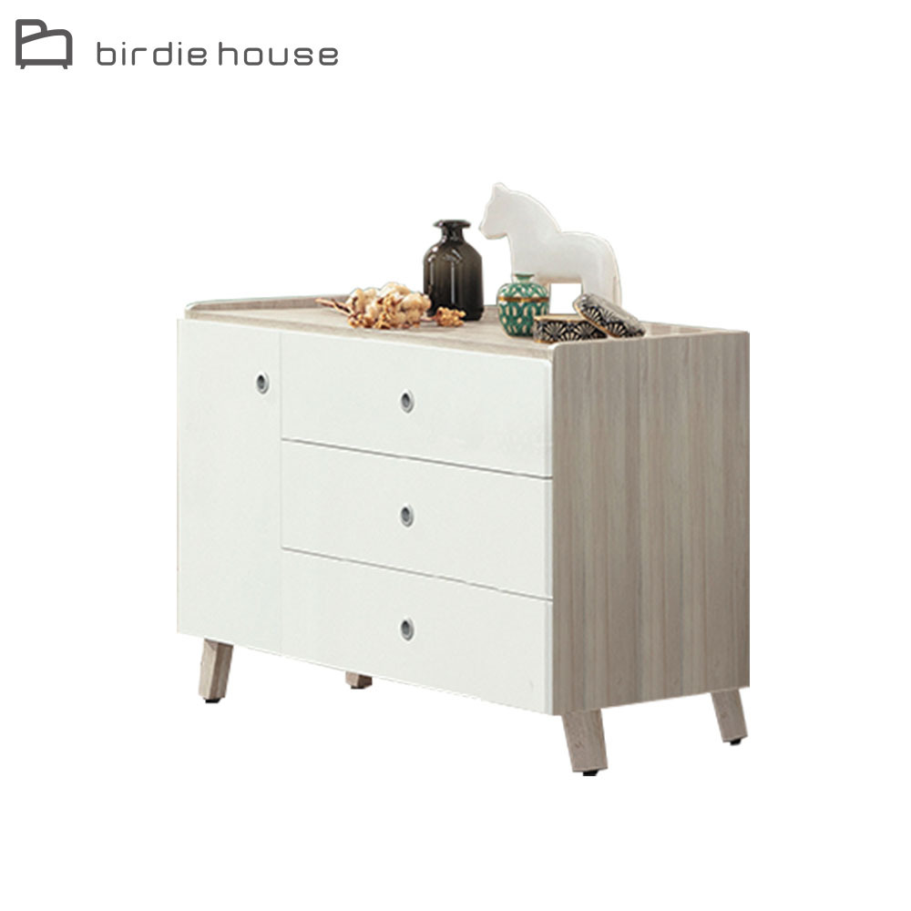 柏蒂家居-杰德4尺三斗櫃/三抽一門收納置物櫃