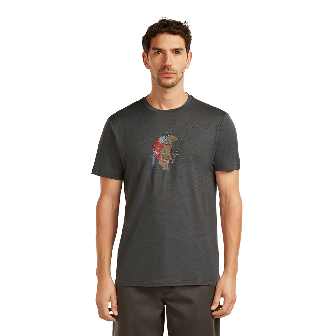 Icebreaker 紐西蘭 Tech Lite III圓領短袖 男款 (黑色) 10IB0A57FU