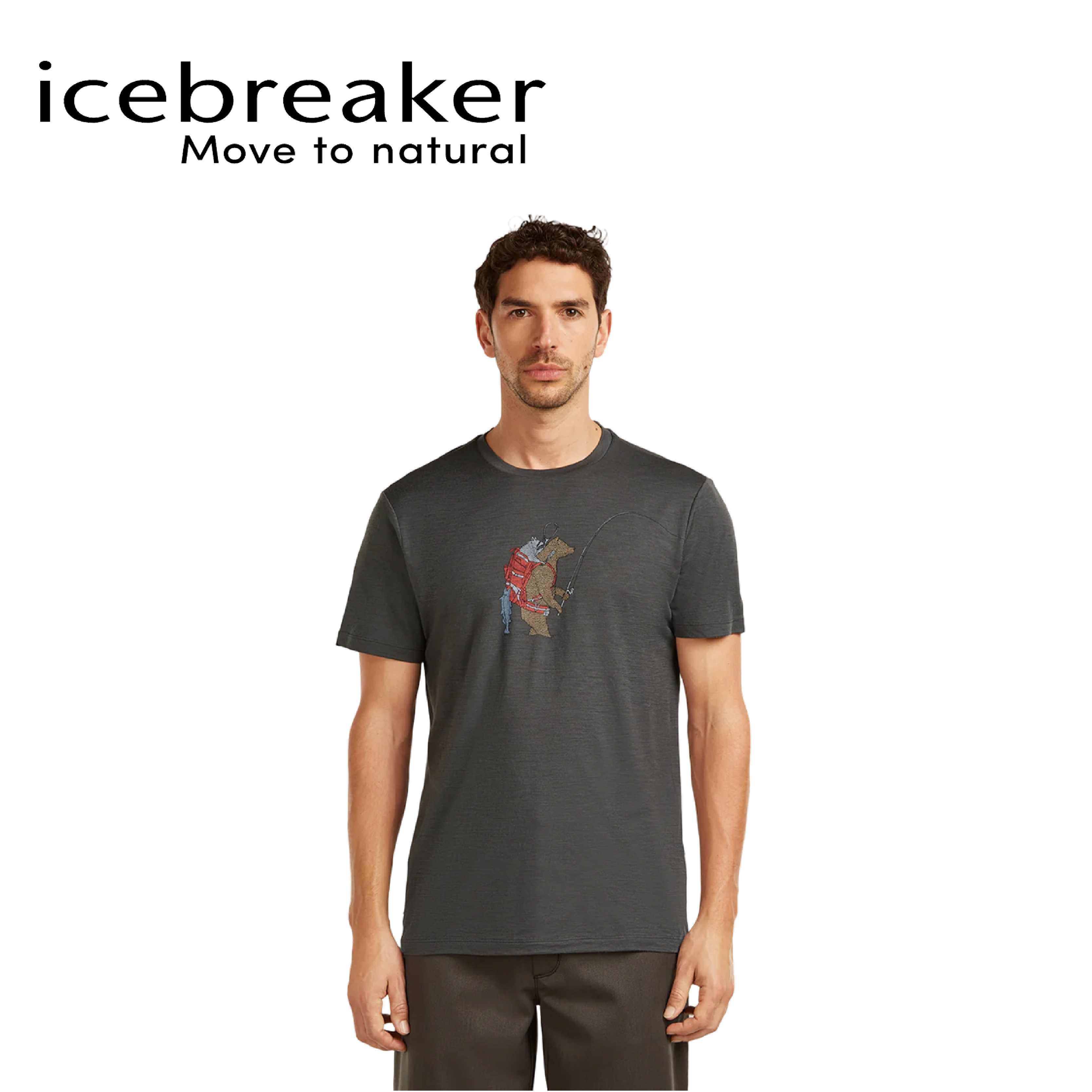 Icebreaker 紐西蘭 Tech Lite III圓領短袖 男款 (黑色) 10IB0A57FU