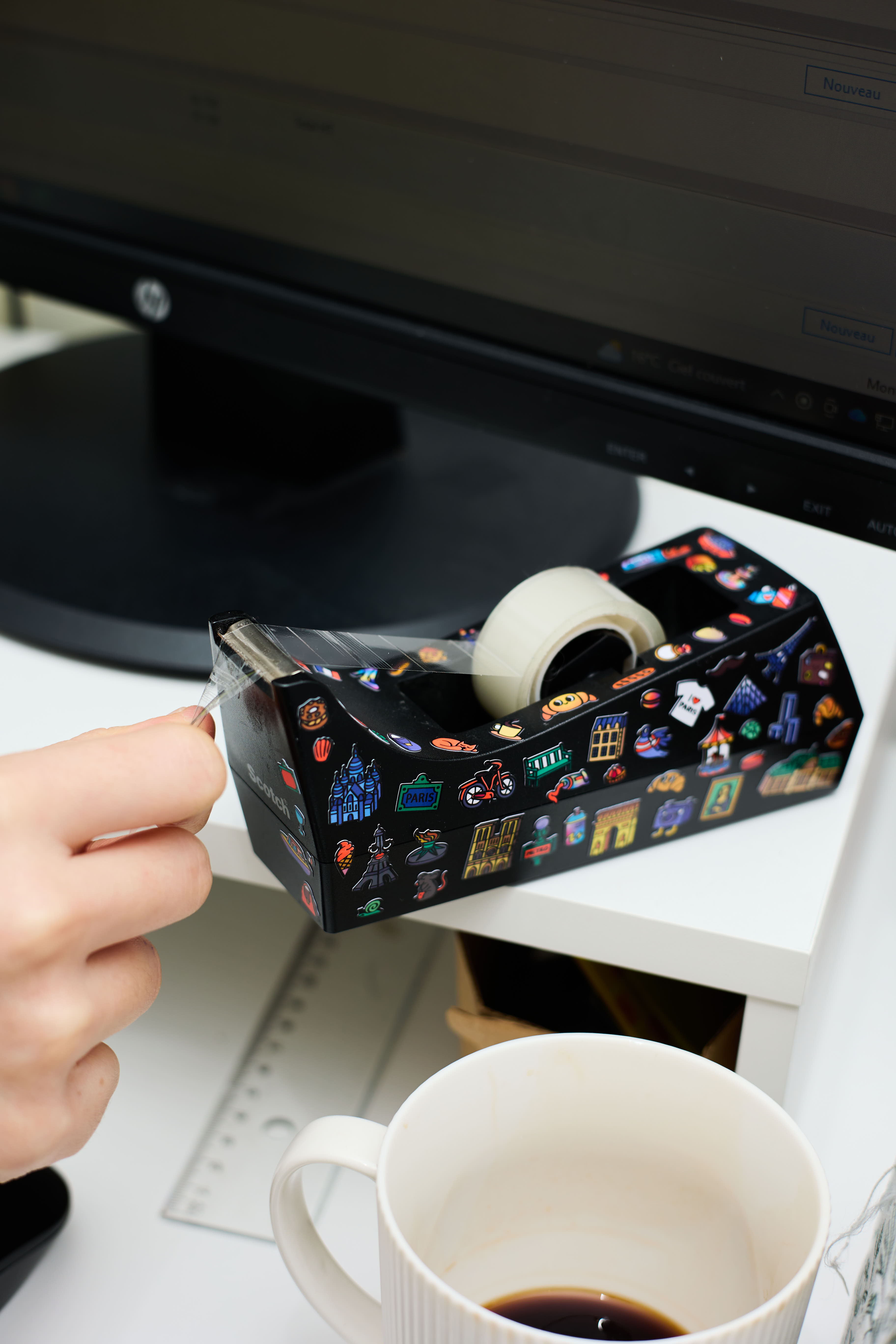 OMY 小小城市貼紙-巴黎咖啡館