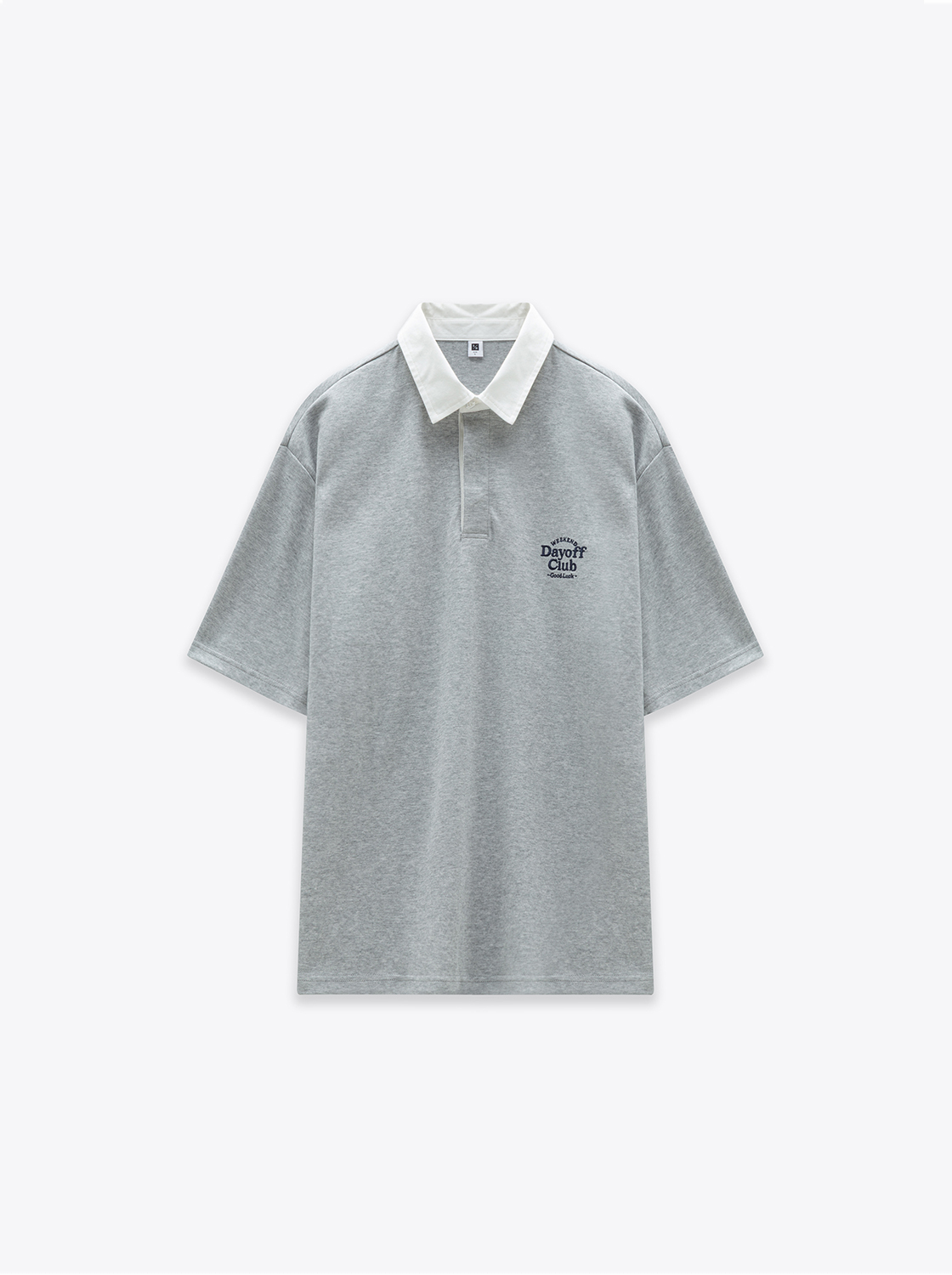 日常簡約翻領TEE