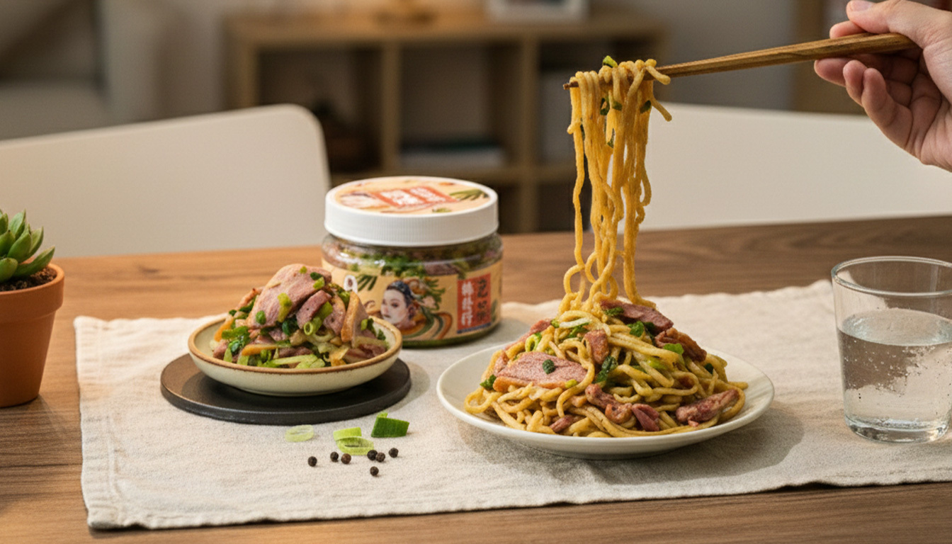 協發行開燻蒜苗鴨-嚴選鴨腿肉搭配當季鮮嫩蒜苗-煙燻香氣濃郁