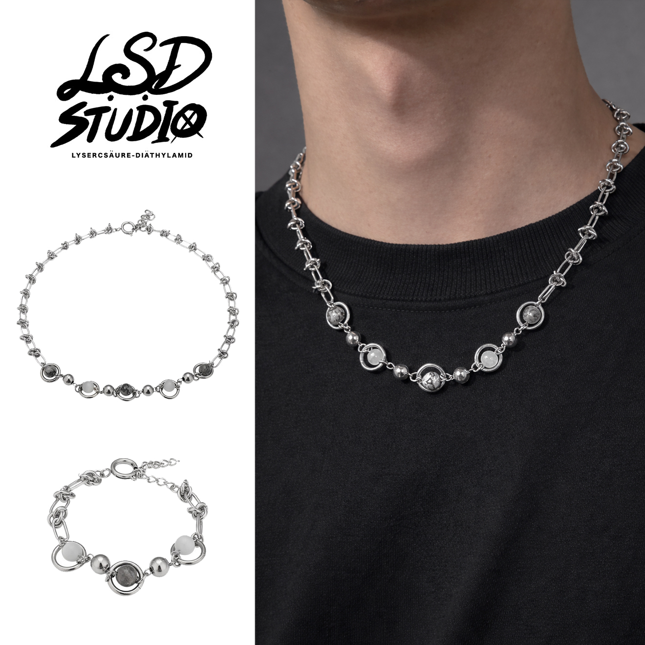 星軌結環拼接設計項鍊【ACWS2】