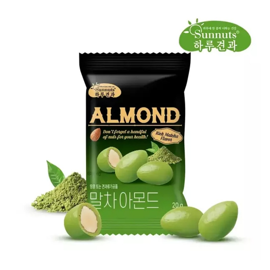 (預購商品) 韓國 Sunnuts 濃郁抹茶杏仁球 20g 單包