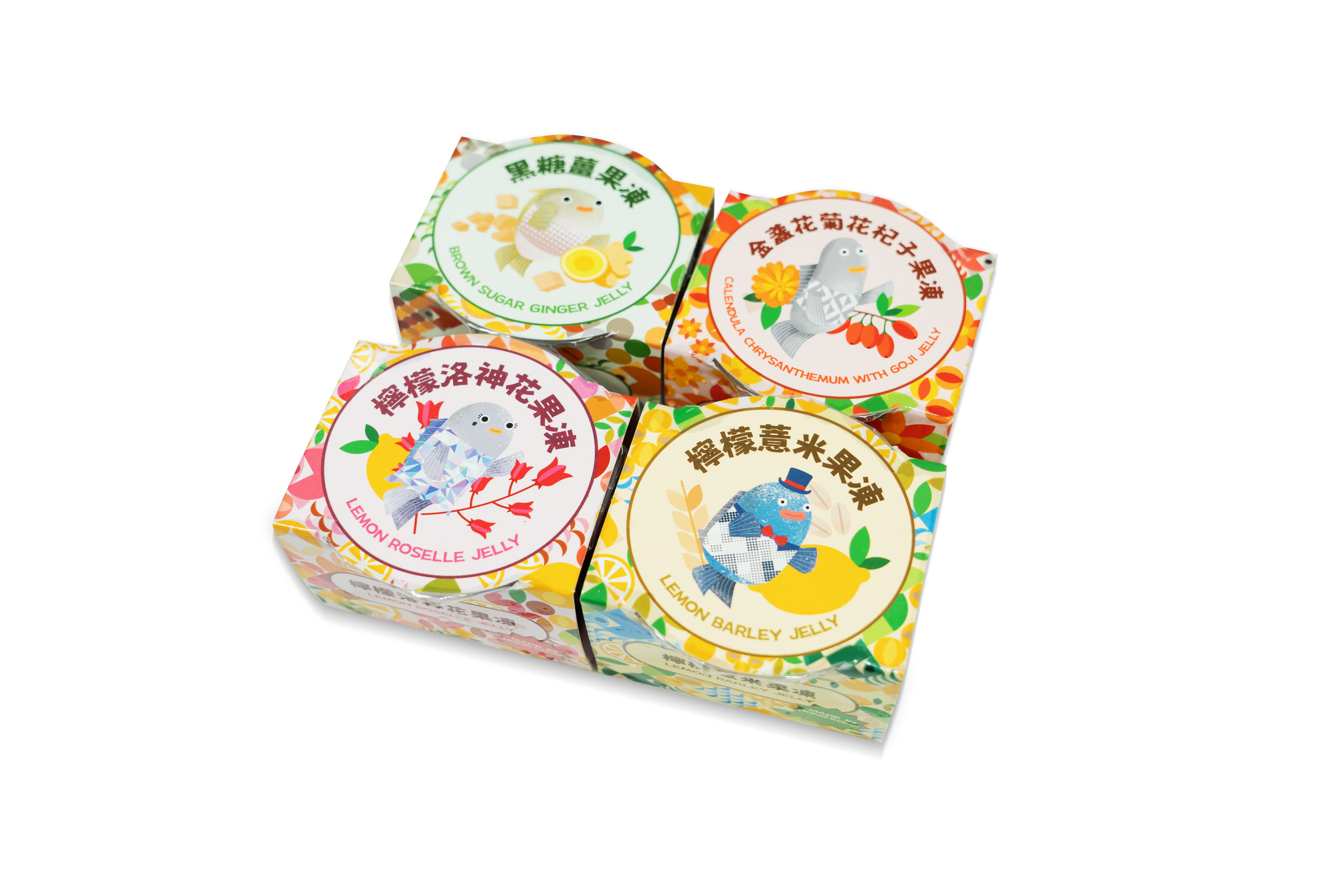 本地魚鱗果凍套餐 100g x 4 款-12 杯-須獨立下單