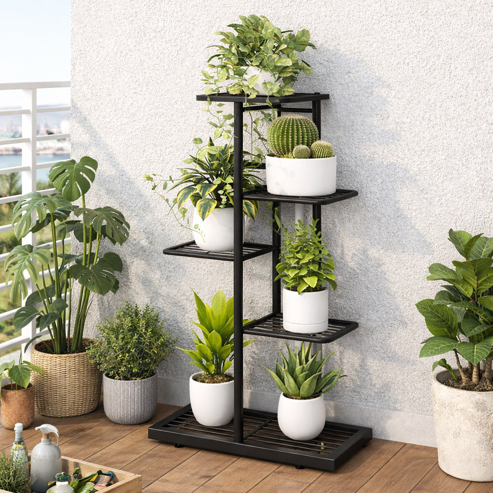 【AOTTO】簡約直立式花架盆栽收納架(FT-053)