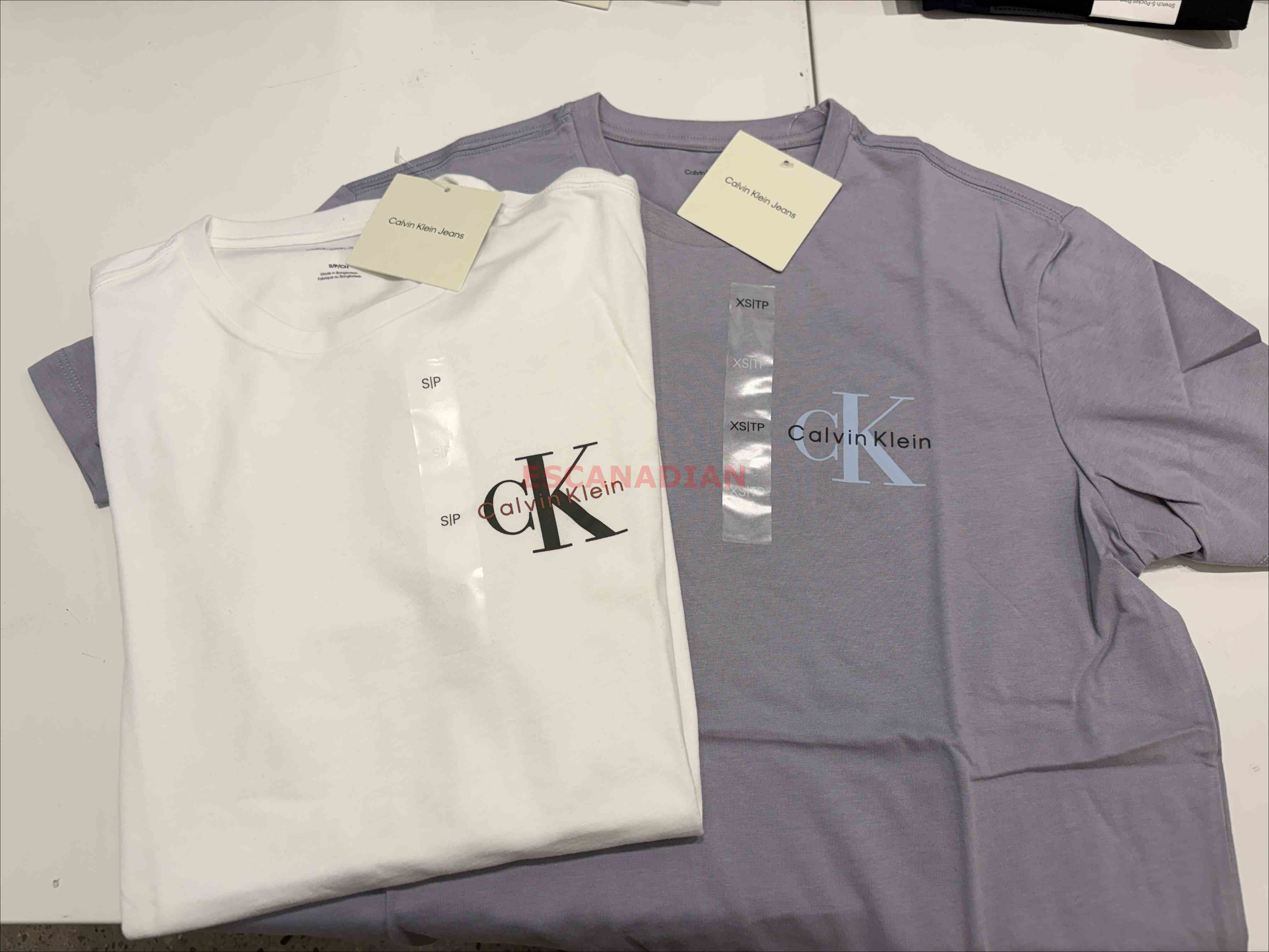 CK 男大人 經典小字樣 短TEE (2色)