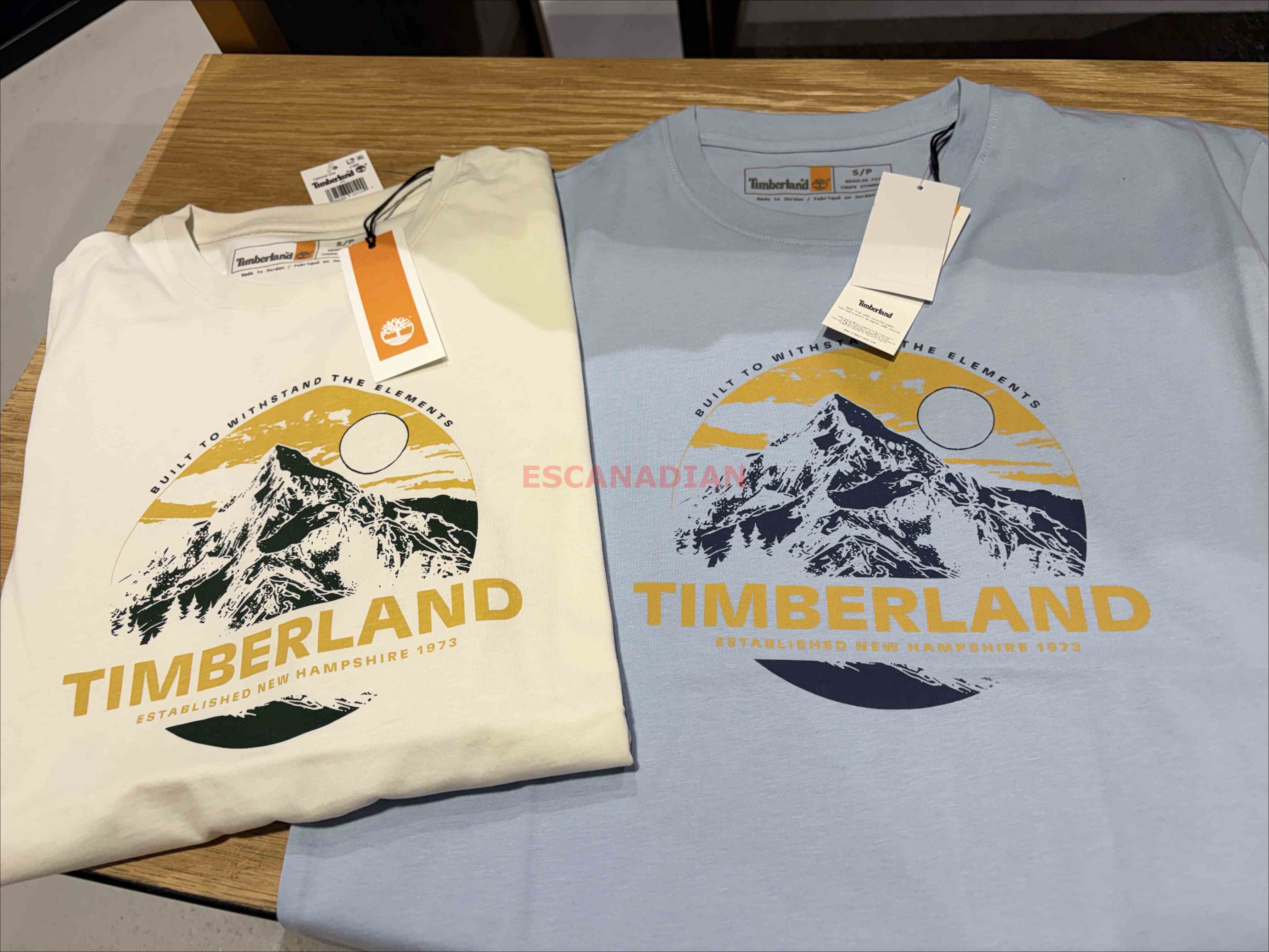 Timberland 大人 山脈圖案  短TEE (2色)