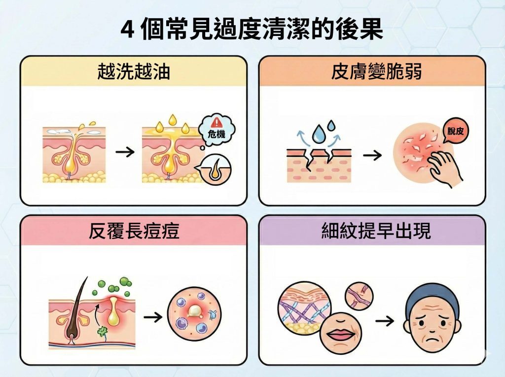 4個常見過度清潔的後果