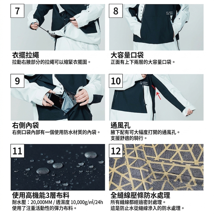 【JACKFROST】(JFJ98301)滑雪衣_3L SHELL JACKET