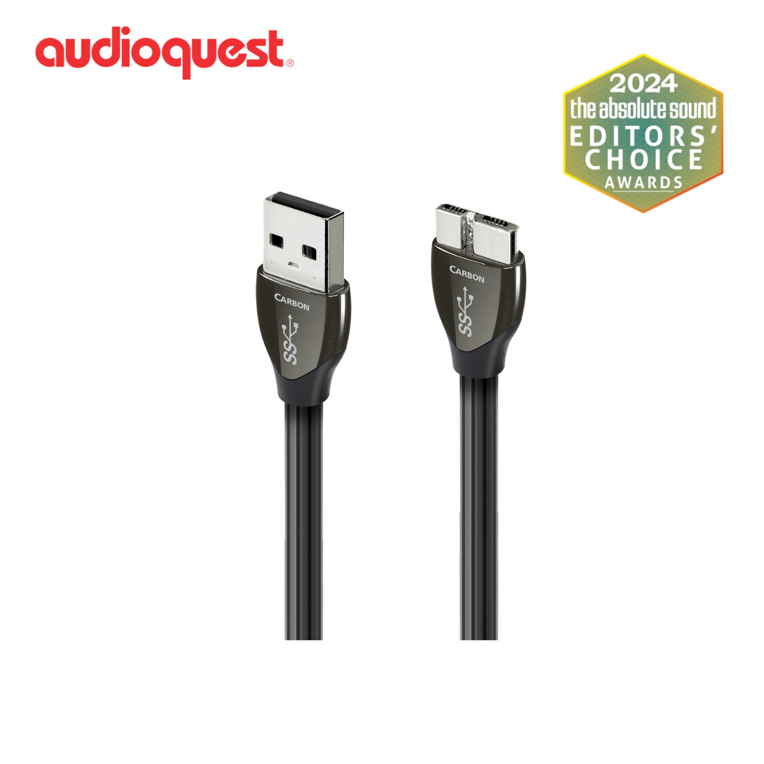 AudioQuest 碳纖 Carbon USB 線 (USB-A 3.0 > Micro B 3.0)