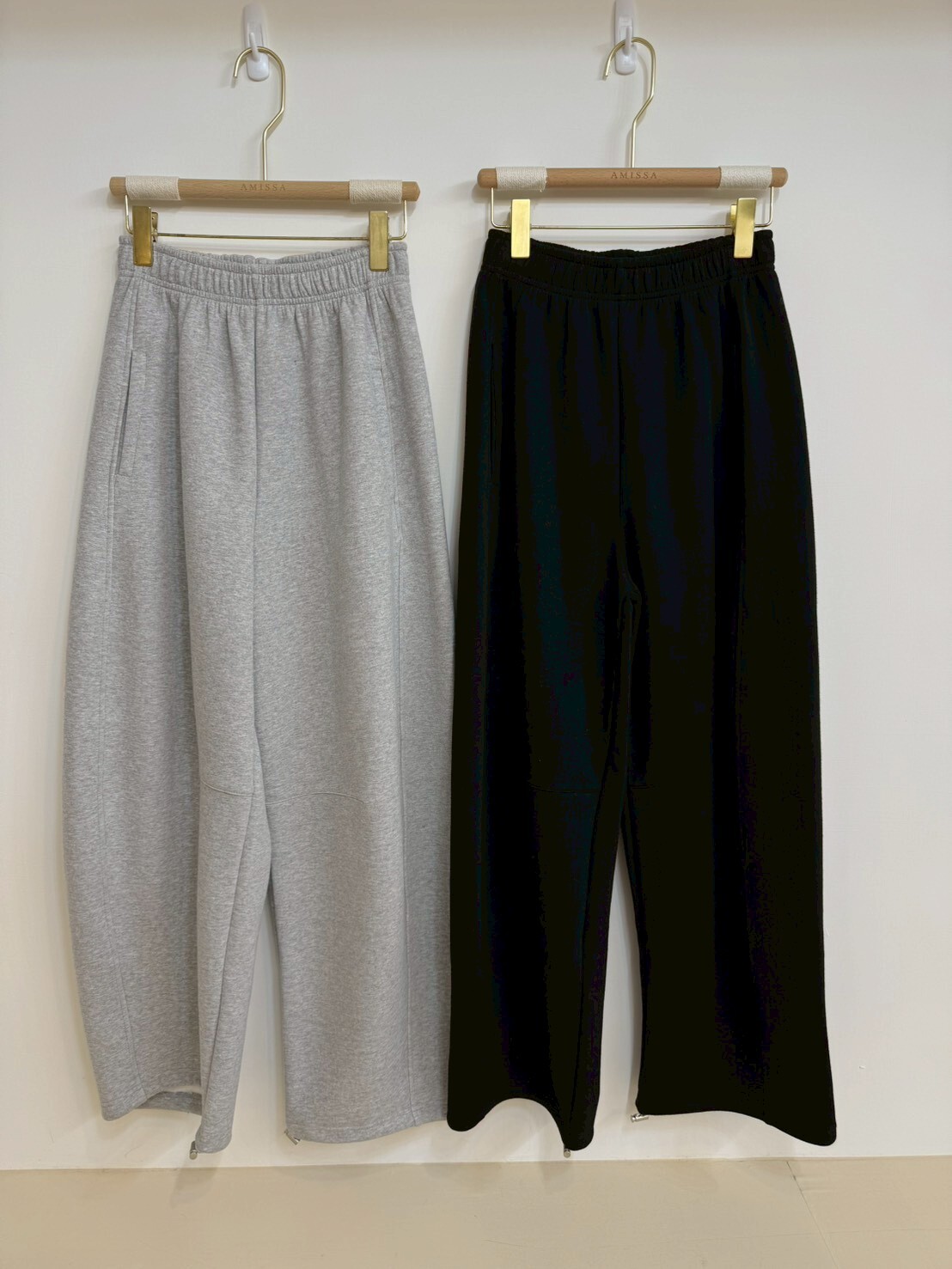 #AF63多色抽繩棉褲(白灰/灰/水藍/黑)