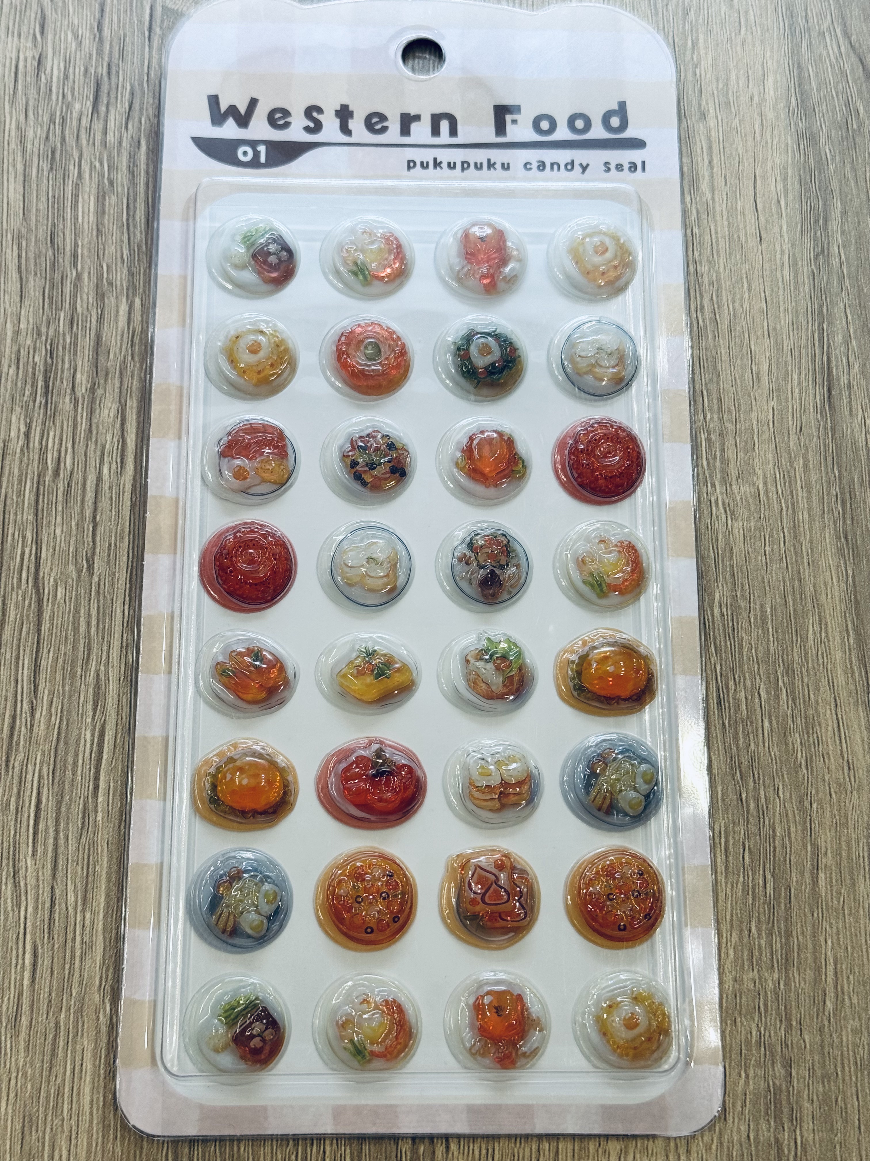 西式美食立體PUKUPUKU貼紙