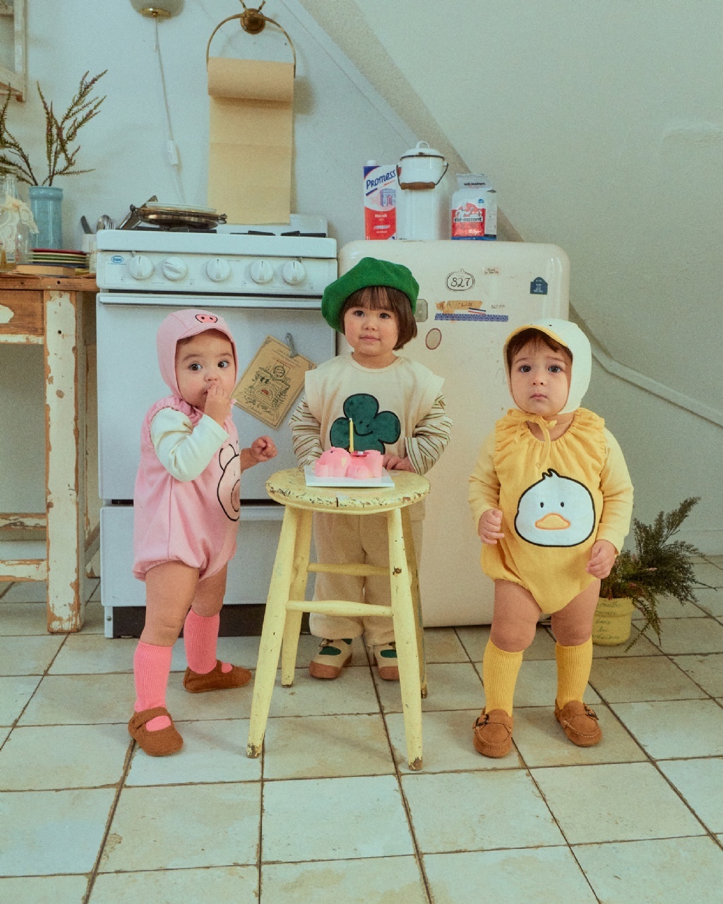 韓國🇰🇷OOTTBEBE 幸運小夥伴背心包屁衣(BS-BM)