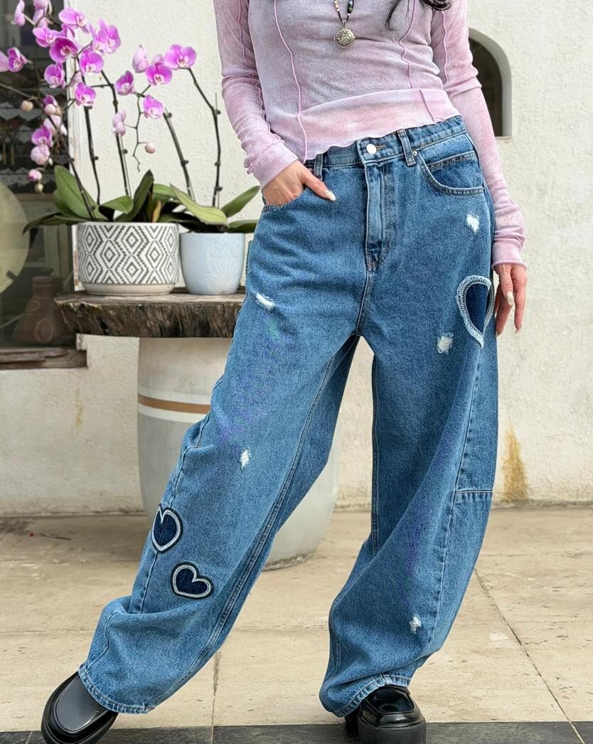 Macrame denim pant KOR0294 - F213 (0226live)