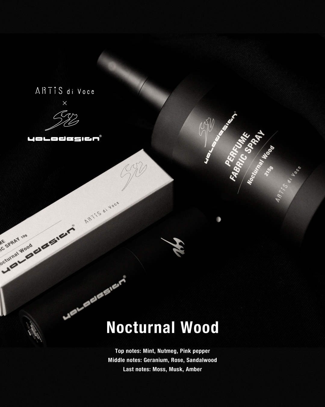 ARTiS di Voce x YOLO 香氛織品噴霧  - 夜木序章 2入組