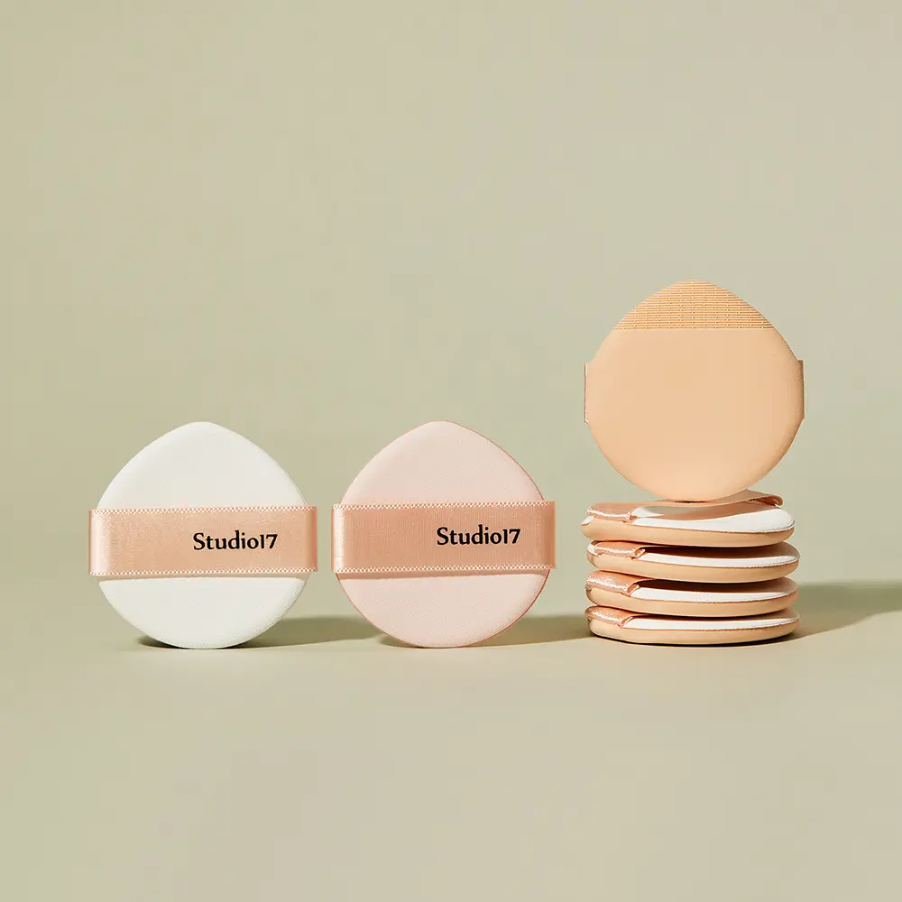 STUDIO17 刷感植絨美妝粉撲 2入組
