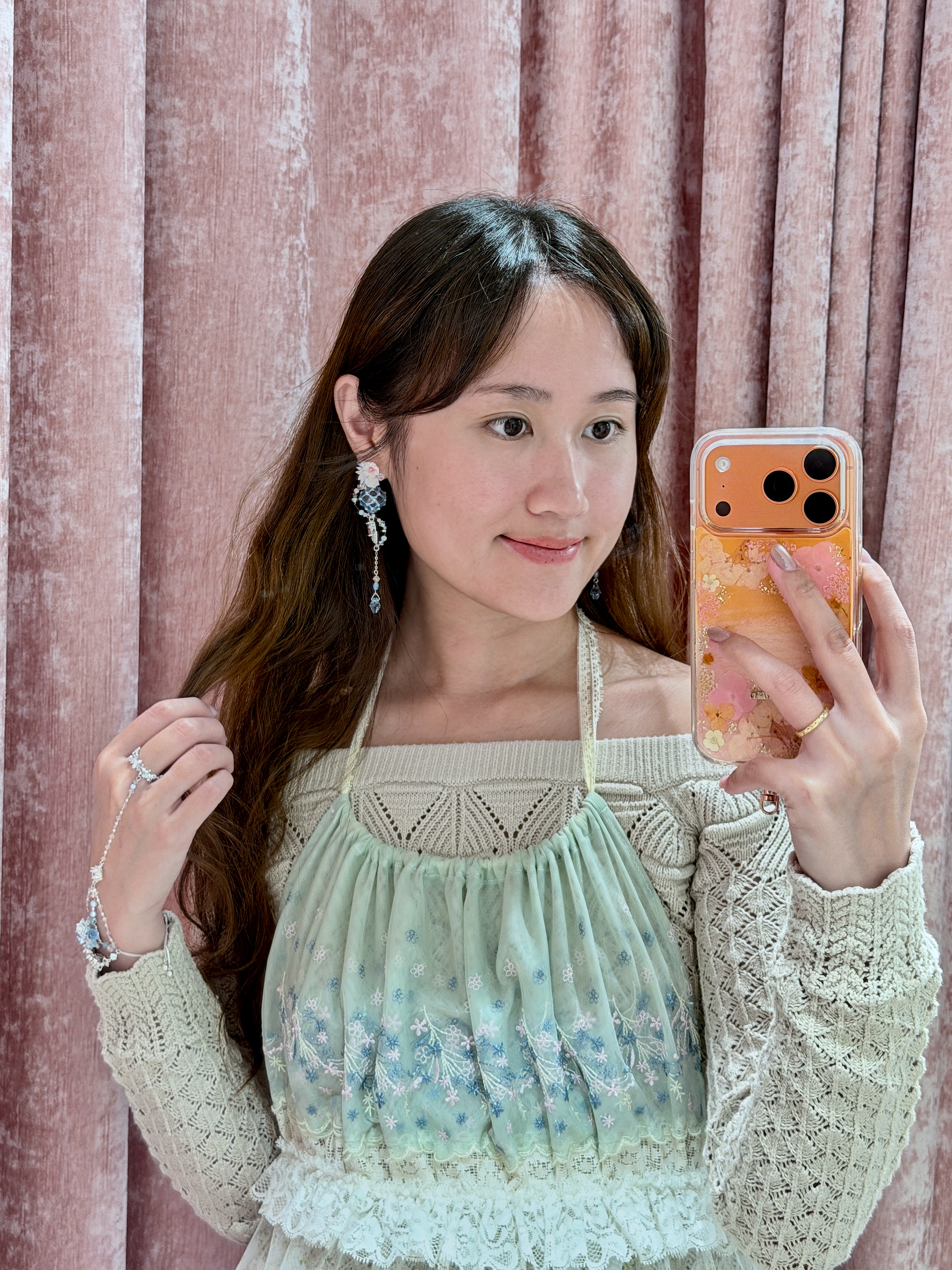 13560 Lace Strap Ruffle Fantasy Halter Neck Top