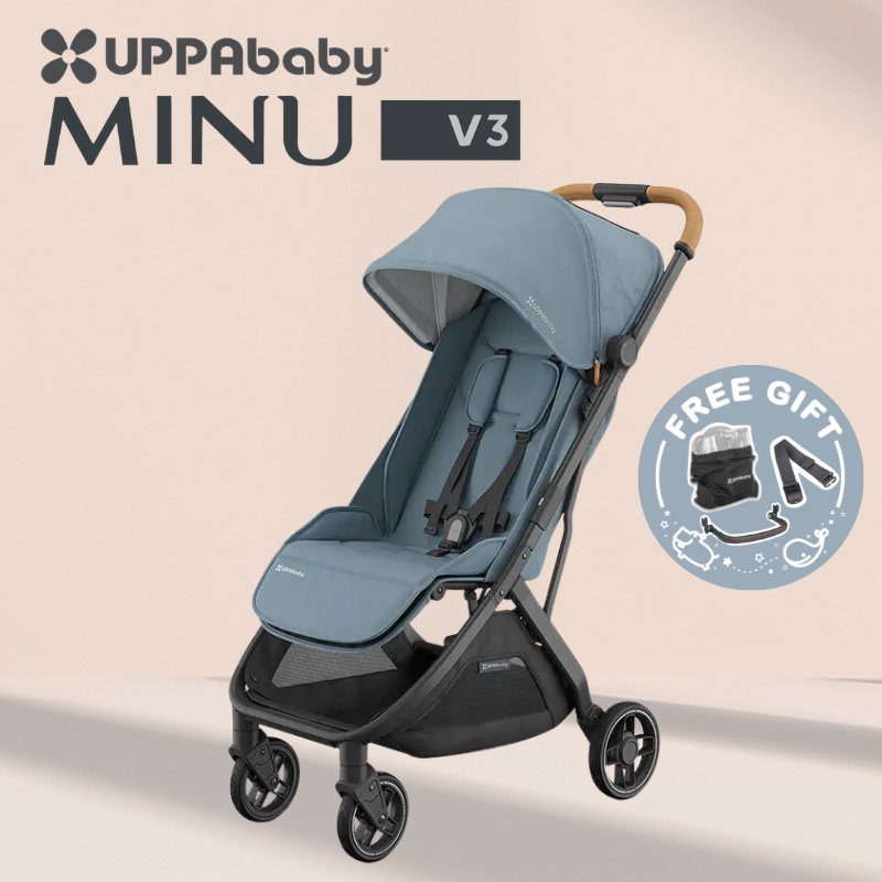 UPPAbaby  - Minu V3 嬰兒車(霧藍色)(不包括扶手)