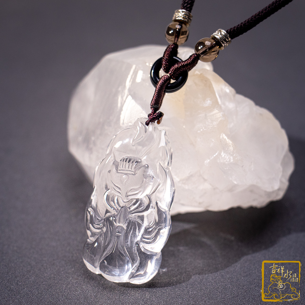 白水晶項鍊 16g 九尾狐仙