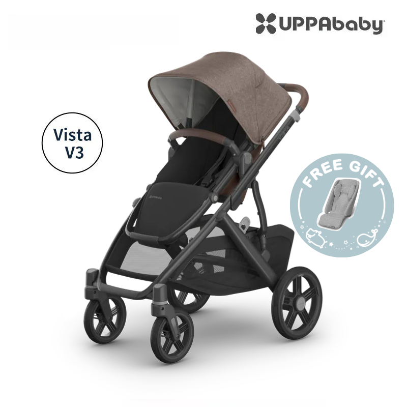 UPPAbaby - Vista V3 單座位嬰兒車(Owen 摩卡棕,6個月起可用)