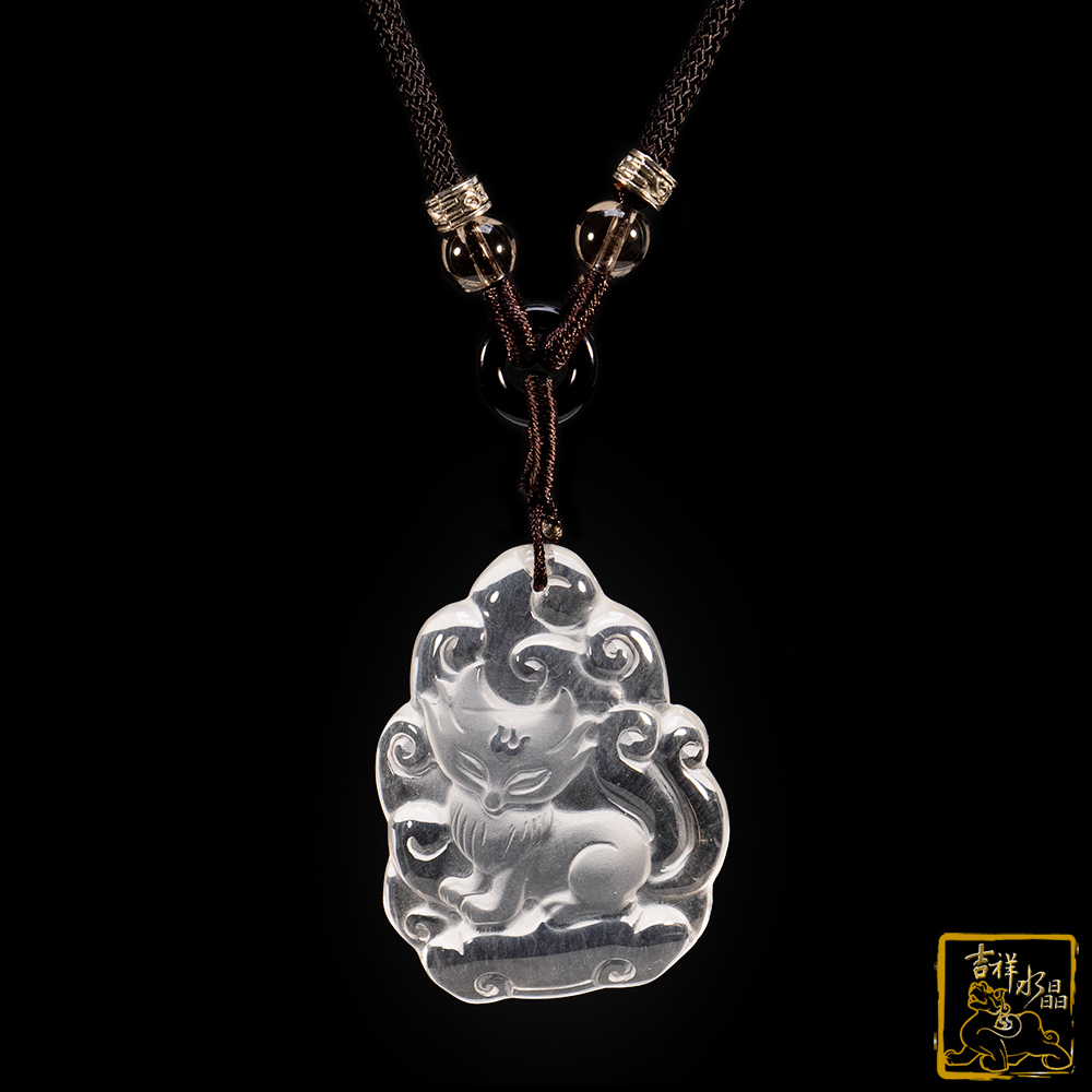 白水晶項鍊 15.8g 九尾狐仙