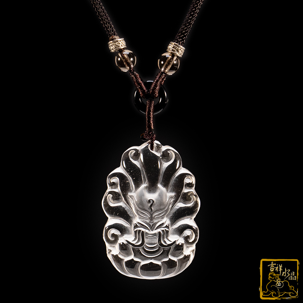 白水晶項鍊 15.5g 九尾狐仙