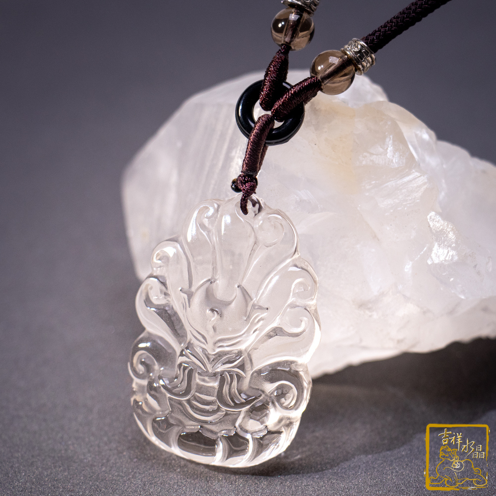 白水晶項鍊 15.5g 九尾狐仙