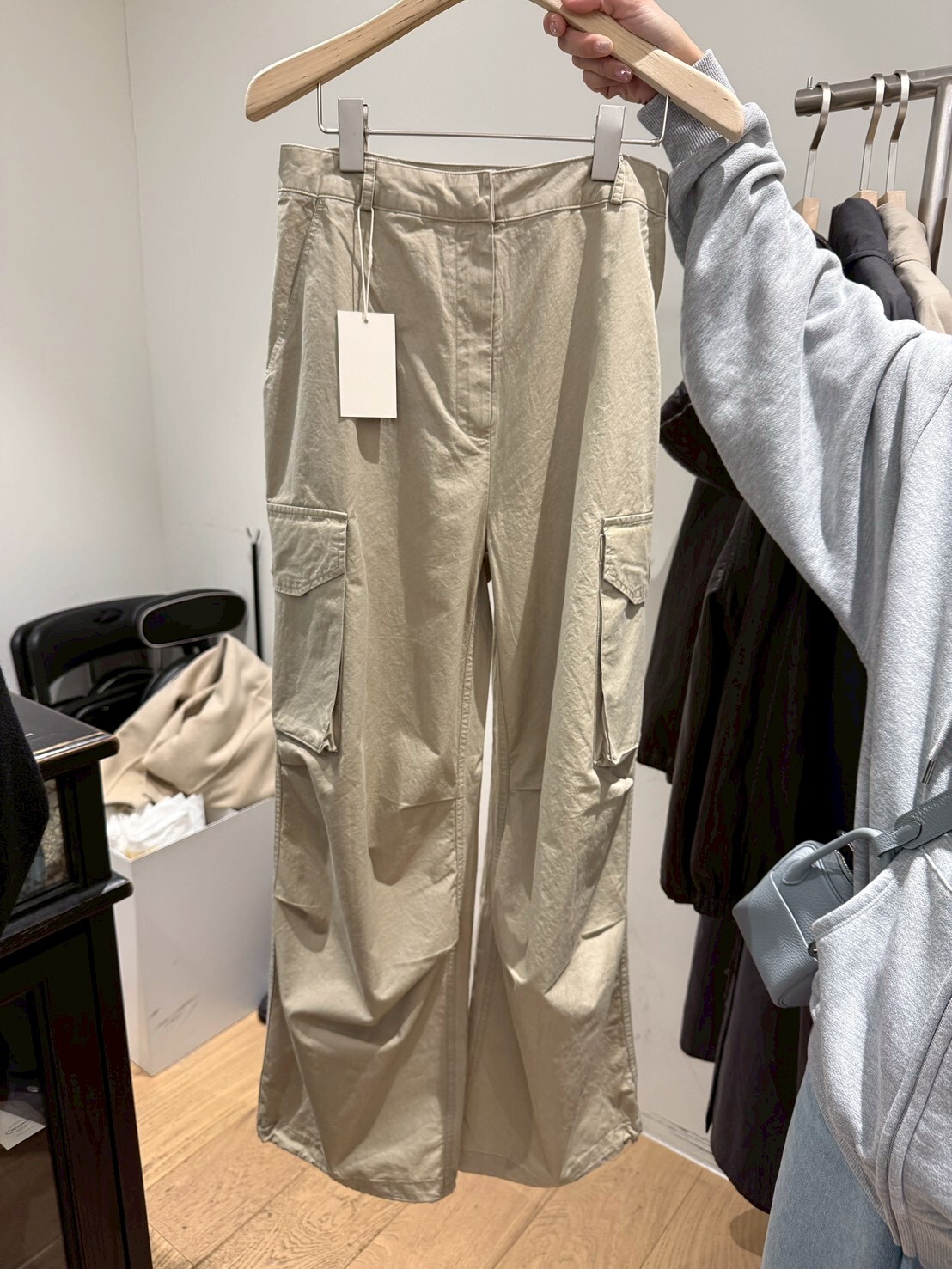 #AF84歐美工裝卡其褲