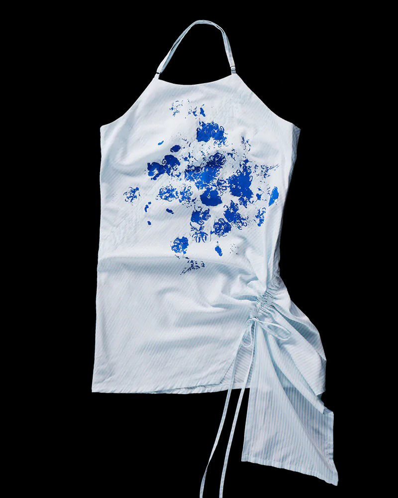 Enclave BIAS-CUT “CRUISE” SPAGHETTI DRESS (藍)