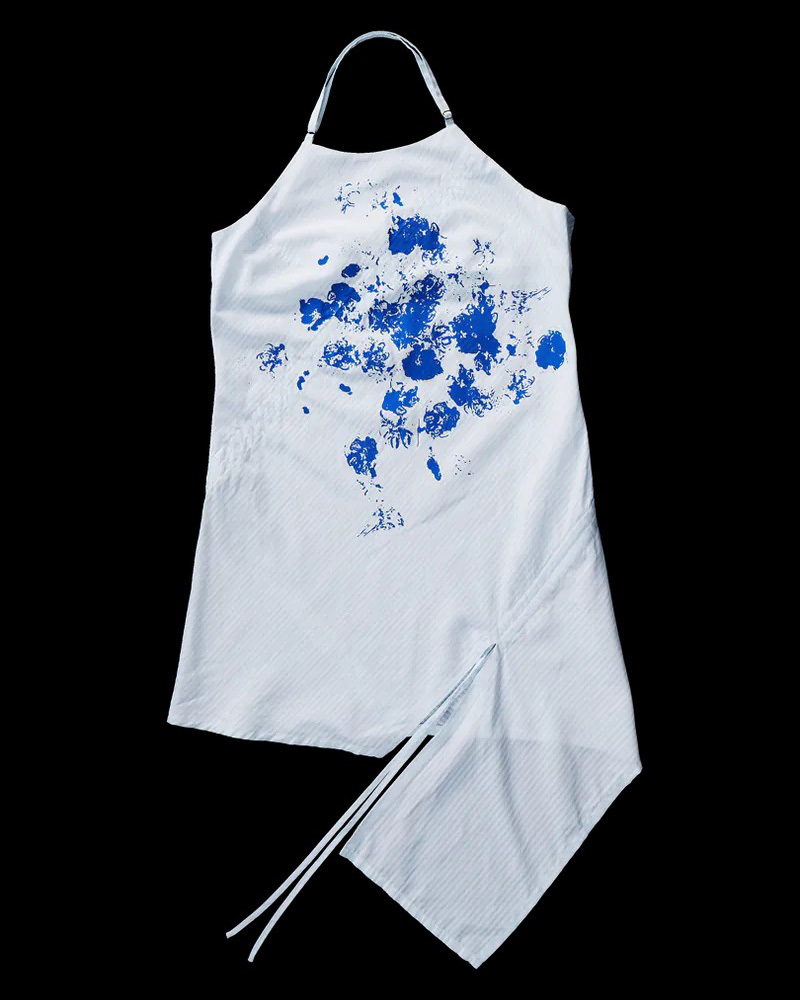 Enclave BIAS-CUT “CRUISE” SPAGHETTI DRESS (藍)