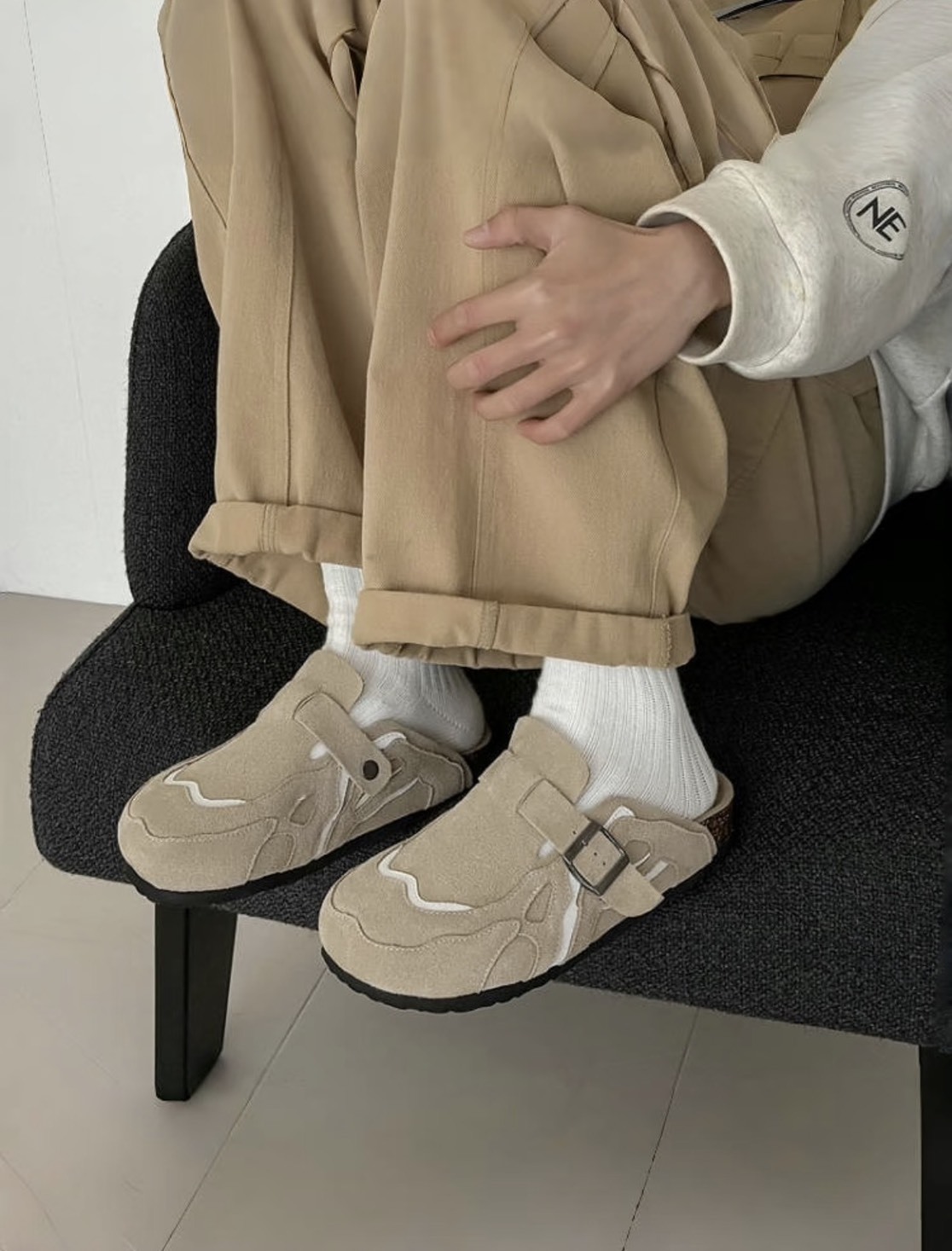 小怪獸 波波嘴造型 勃肯半拖