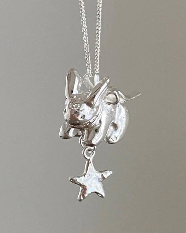 Ginger angel flying bunny